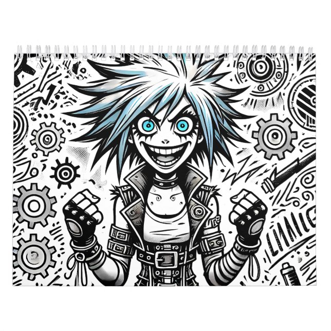Calendário blu_eye original de arte animada animada (Capa)
