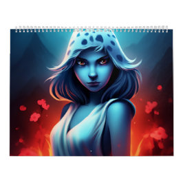 Calendário Blue Girl Calendar