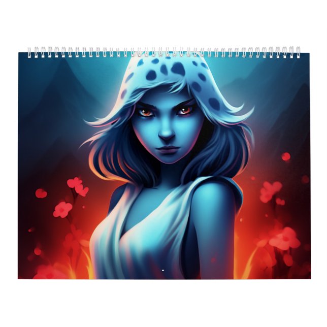 Calendário Blue Girl Calendar (Capa)