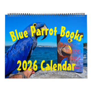 Calendário Blue Parrot Books 2026 Calendar