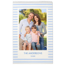 Blue Pink Elegant Modern Family Photo 2026