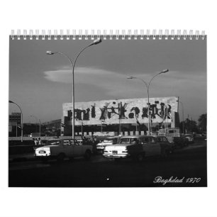 Calendário Bolsa vintage Bagdá Iraque 1970