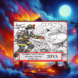 Calendário Bombeiro Heroes Rescue Adventure 2025/2026