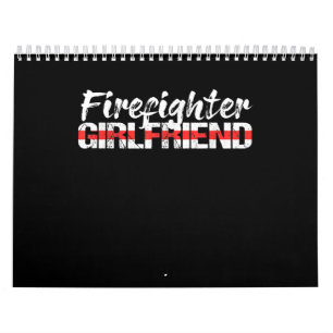 Calendário Bombeiro Namorada Thin Red Line