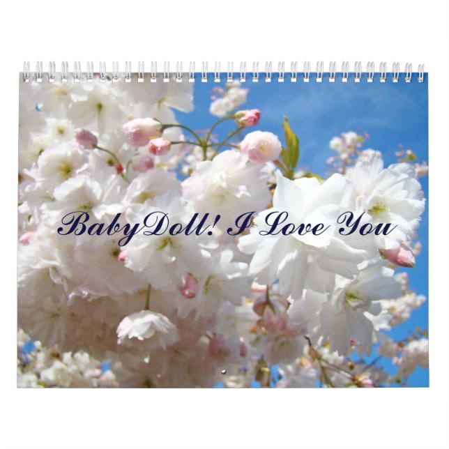 Calendário Boneca de Calendário! Eu Te Amo Flores De Calendár (Capa)