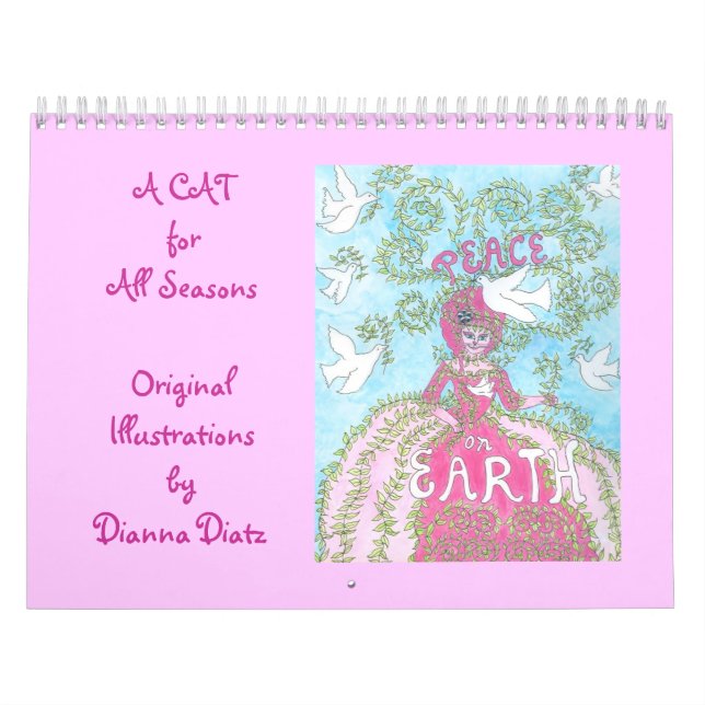 Calendário bonito 2014 do gato - "um gato por (Capa)