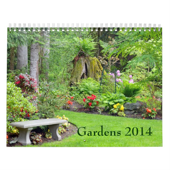 Calendário bonito do impressão do jardim (Capa)