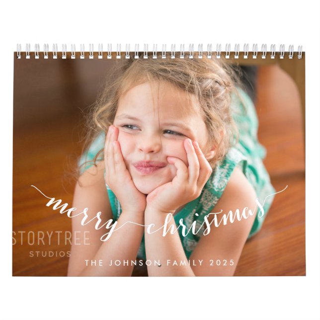 Calendário Bonito Para Feliz Natal De 2025 (Capa)