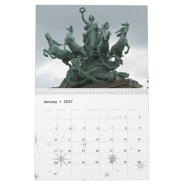 CALENDÁRIO BONJOUR PARIS (Jan 2027)