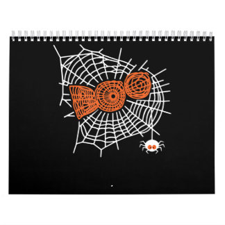 Calendário Boo Spider Web Engraçado com Engraçado na Web