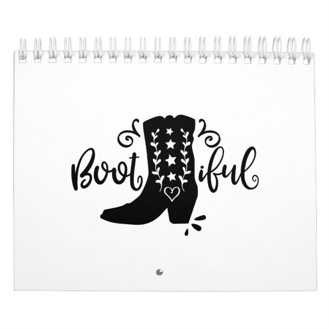 Calendário Boot Iful Cowgirl Ideias (Capa)