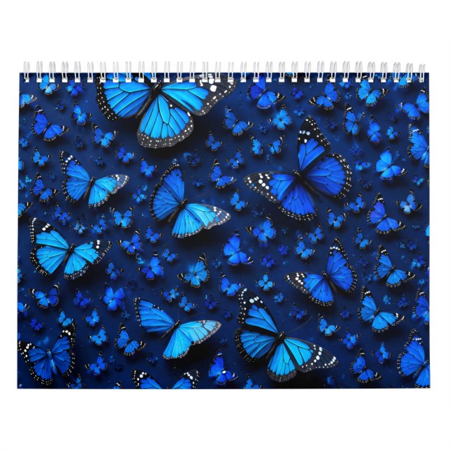 Calendário borboleta azul (Capa)