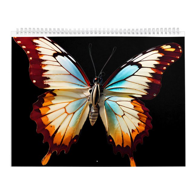 Calendário Borboleta colorida (Capa)