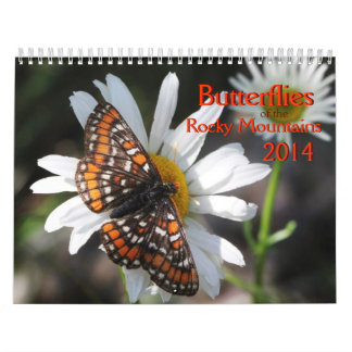 Calendário Borboletas das montanhas rochosas 2014