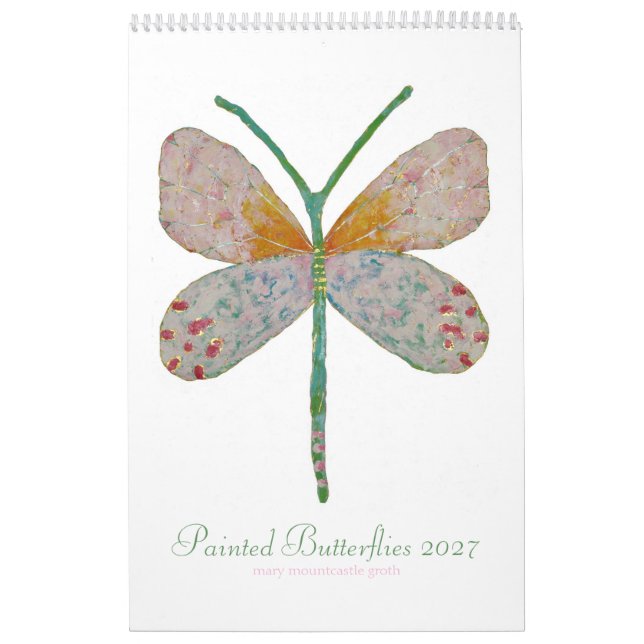 Calendário Borboletas Pintadas 2027  (Capa)