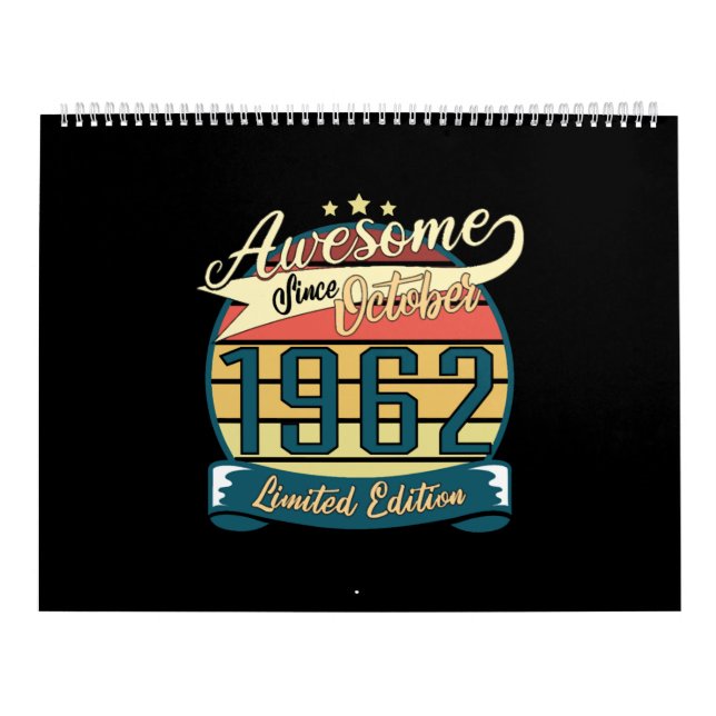 Calendário Born 1962 October Limited (Capa)