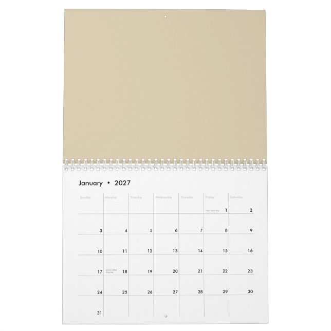 Calendário Botanical Bliss (Jan 2027)