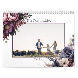 Calendário Botânico Floral da Família Elegante