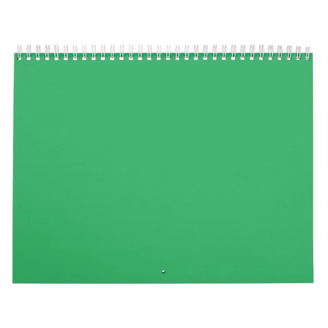 Calendário Botão Personalizado Esmeralda Verde (Capa)