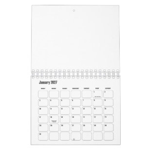 Calendário Botões de Teclado Personalizados 14 cm x 17,8 cm