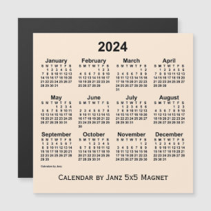Calendário branco antigo de 2024 por Imagem 5x5 d