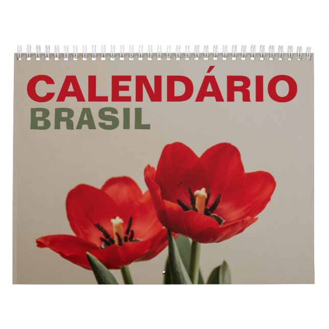 Calendário Brasileiro com Feriados | Brasil (Capa)