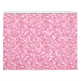 Calendário Brilho do rosa de bebê impresso