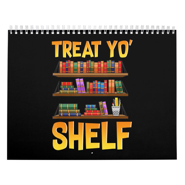 Calendário brinde de livro leitura divertida bibliografia (Capa)