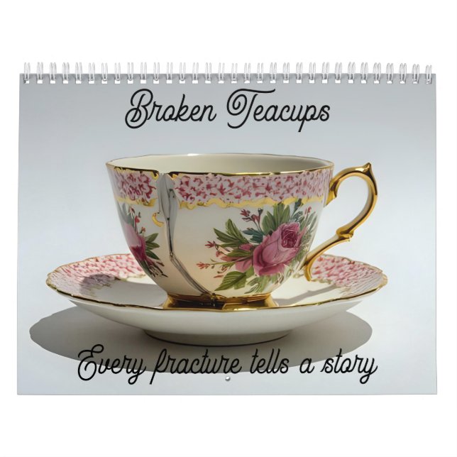 Calendário broken teacup inspirational mental health calendar (Capa)