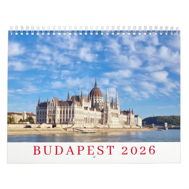 calendário Budapeste 2026 (Capa)