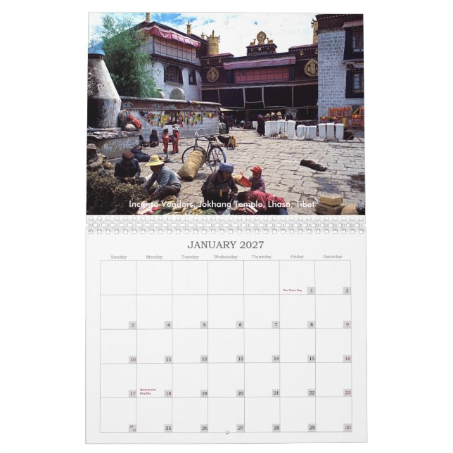 CALENDÁRIO BUDISTA DE ÁSIA 2008 (Jan 2027)