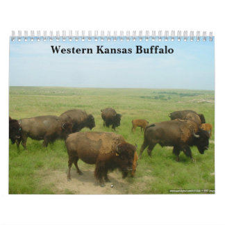 Calendário Búfalo ocidental de Kansas