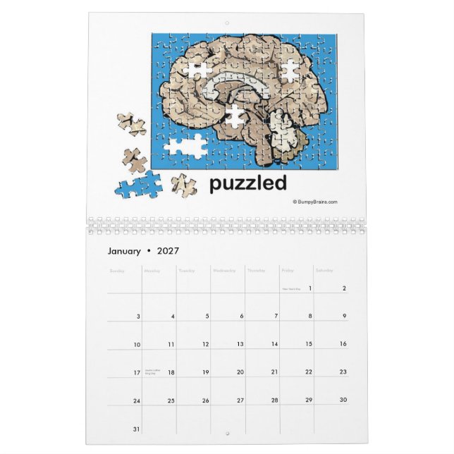Calendário Bumpy 2011 (Jan 2027)