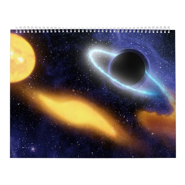 Calendário Buracos negros no espaço pela NASA (Capa)