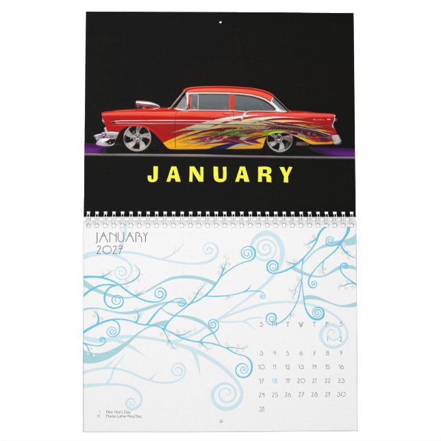 Calendário C A L E N D um Bel Air 2012 de R (Jan 2027)