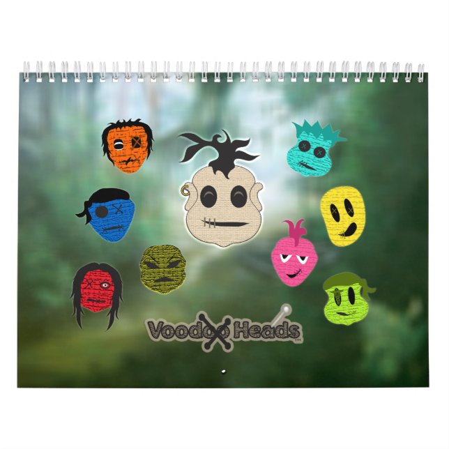 Calendário Cabeças Voodoo ~ Pântano (Capa)