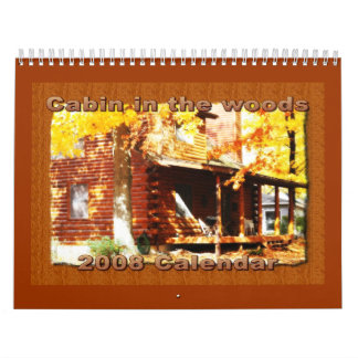 Calendário Cabine nas madeiras