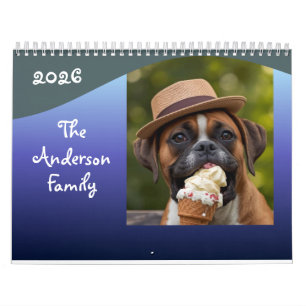 Calendário Cachorro Bobo Foto Personalizada Presen