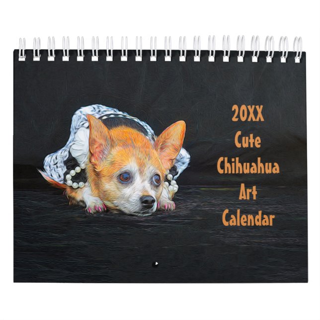 Calendário Cachorro Cachuaua Design 2024 Mensal (Capa)