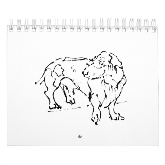 Calendário Cachorro Dachshund Fofo – 2027 (Capa)