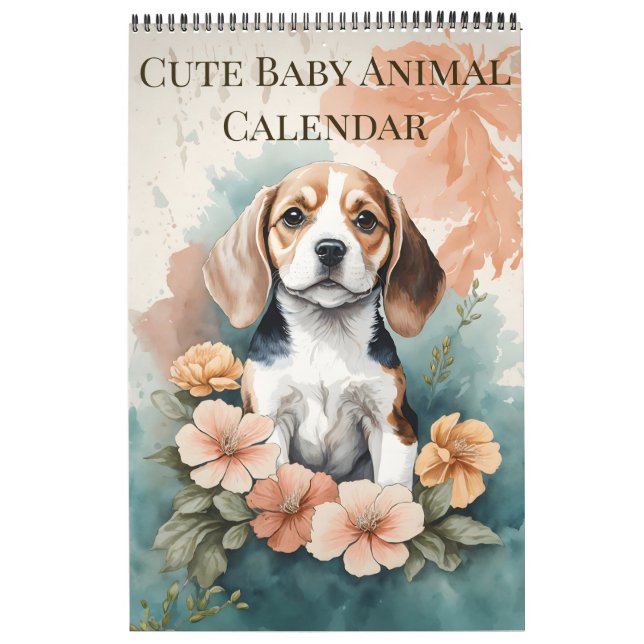 Calendário Cachorro De Bebês 2025 (Capa)