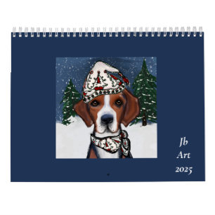 Calendário Cachorro-de-caça-americano