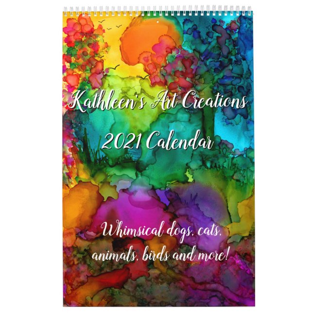 Calendário Cachorro, Gatos, Animais, Pássaros e Mais Calendár (Capa)