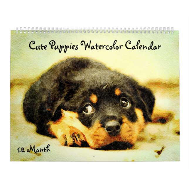 Calendário Cachorros de 12 Meses Cachorro Cachorro Cachorro C (Capa)