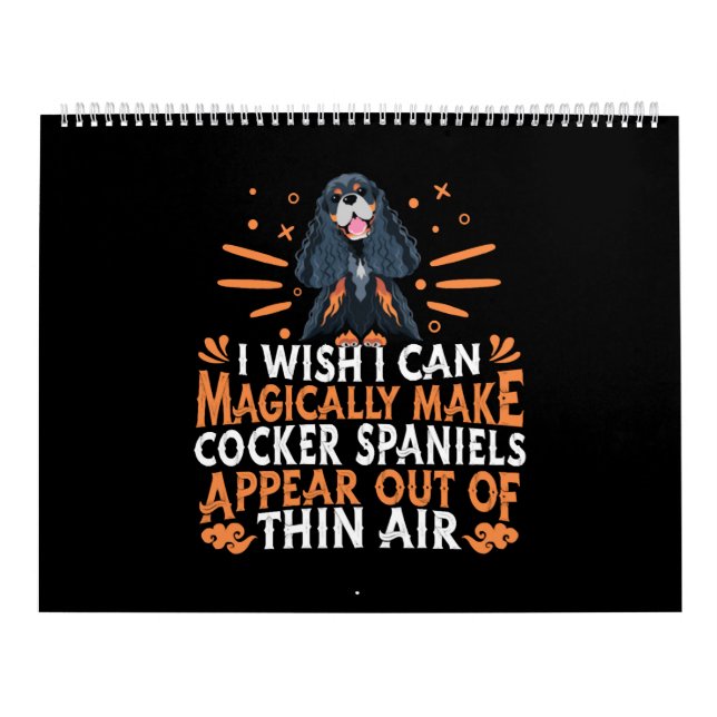 Calendário Cachorros do Cocker Spaniel (Capa)