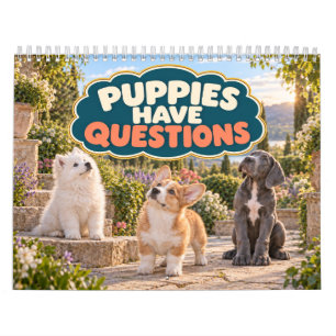 Calendário Cachorros Engraçados Têm Perguntas