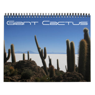 Calendário cacto gigante 2026