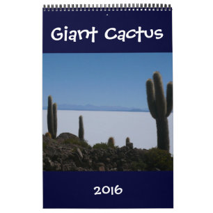 Calendário cactos gigantes 2016