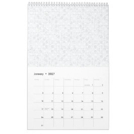 Calendário Caderno Minimalista Executivo para Espaço de Traba