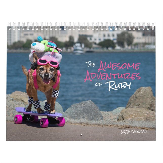 Calendário Cães - As Aventuras Incríveis de Ruby - 2023 (Capa)